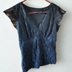 Black Lace Blouse